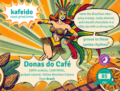 Brazil, Donas do Café - Pulped Natural - Medium Roast