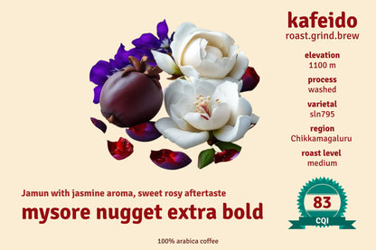 Mysore Nuggets Extra Bold - Medium Roast - kafeido roasters